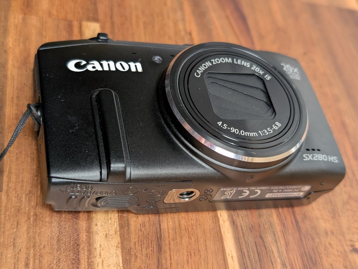 Excellent Canon PowerShot SX280 HS Black 12.1MP Compact Digital