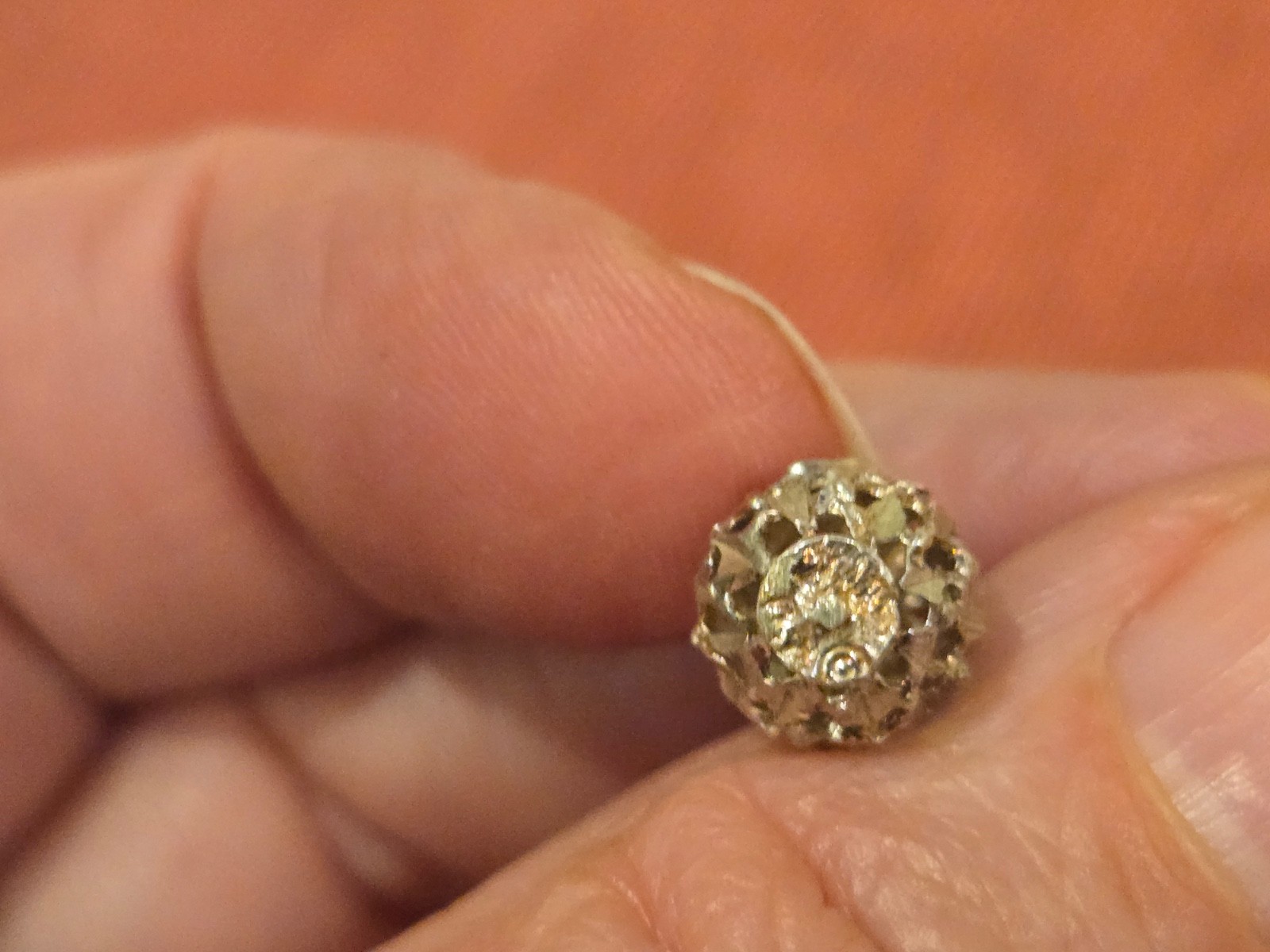 Pineapple Detailed 3D Solid Sterling Silver Brace… - image 2