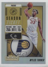 2018 Contenders Season Ticket Premium Edition Silver Prizm Myles Turner #68 fm0