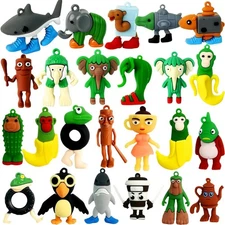 24PCs Italian Brainrot Tralalero Tralala Tung Tung Tung Sahur Viral Animals