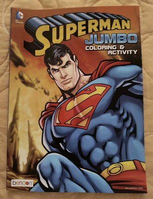 DC Comics Superman Jumbo Coloring & Activity Book with Tear & Share Pages NEW!