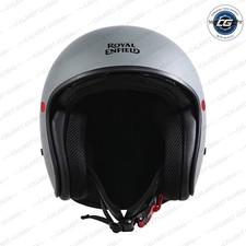 Casco Aviator Solid Of Ide Fbr G Ofw Cara Abierta Para Royal Enfield Rider - Gris