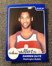 1983-1984 Darren Daye Star Basketball #207 Washington Bullets Rookie RC EXMT-NM