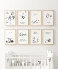 Baby Nursery Print Set – Choose Any 3 or Full Set – A5 A4 A3 Wall Art – Cute Kid