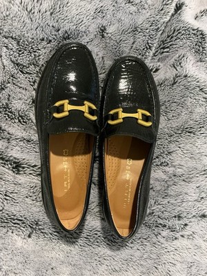Wirth Leather Loafers, Patent Black Lugg Sole, Brand New Women s Size 40, Trendy