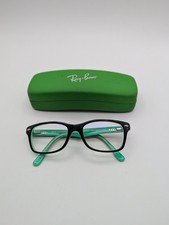 Ray Ban Kids Black Over Teal Eyeglasses w/ Case Green - RB 1531 3764 48/16 130