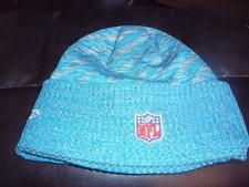 Brand new Celebrity owned *CAROLINA PANTHERS KNIT CAP NFL* aqua hat/ OSFA