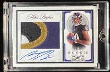 2019 Panini National Treasures - Crossover Rookie Patch Autographs Miles Boykin