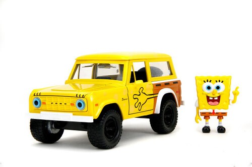 Jada Toys - 1:24 Spongebob Squarepants - Hollywood Rides - 1972 Ford Bronco With-image