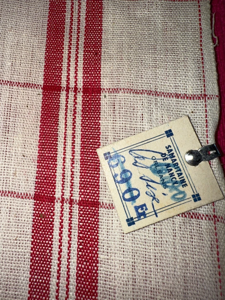 Tissu ancien métis lpour torchons St Maritaine larg 67 cm x H 400 cm C986 - Photo 3/4