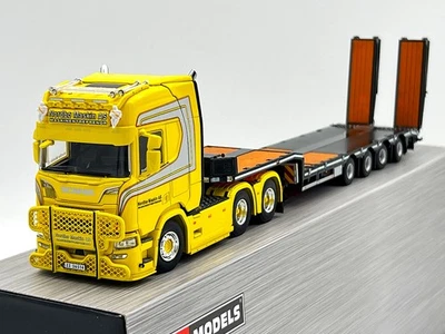 Scania R highline CR20H 6x4 lowloader + ramps "Nordbo Maskin" WSI truck models