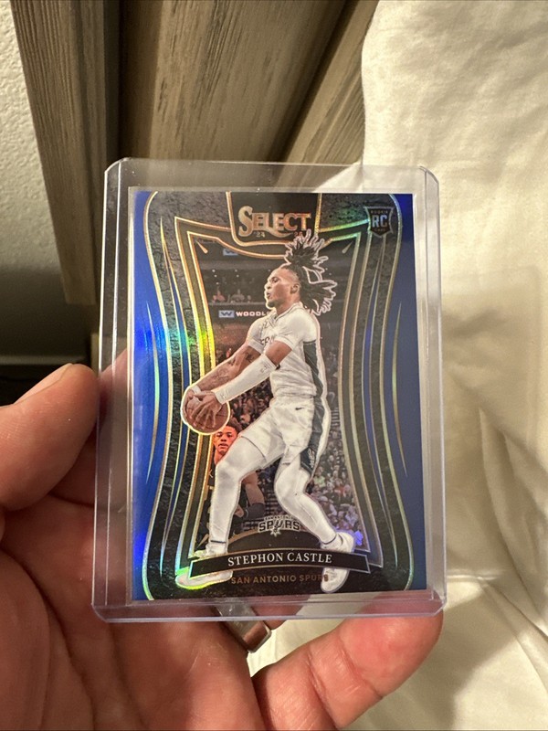 2024-25 Panini Select- Stephon Castle #388 Rookie RC - Blue Prizm Mezzanine