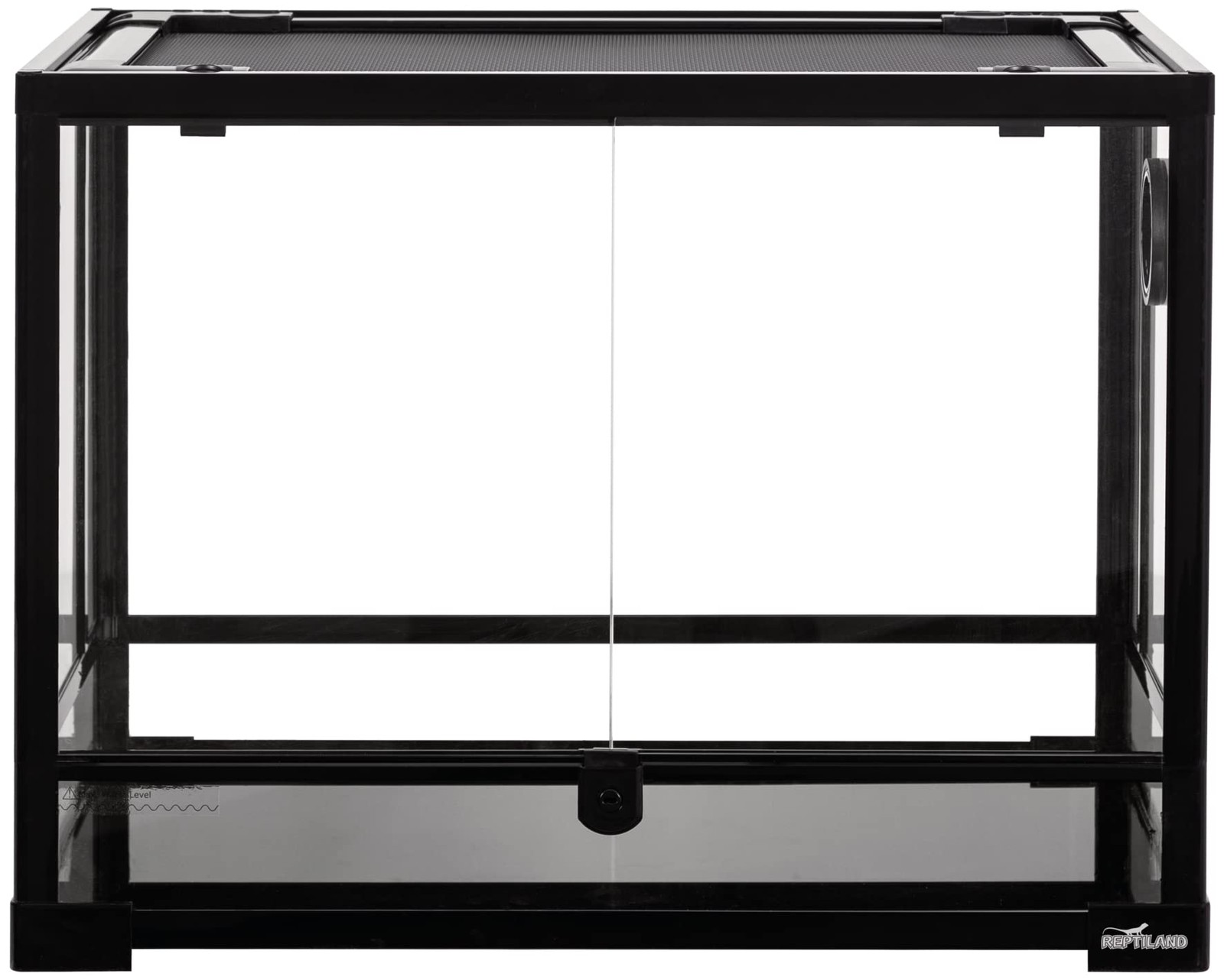 32 Gallon Glass Reptile Terrarium with Double Hinged Doors, Mesh Top & Waterproof Base