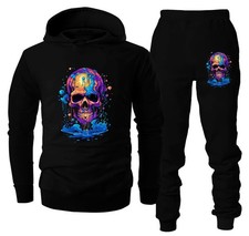 Men's Tracksuit 2 Piece Set - Graphic Hoodie Sweatsuits Athletic Jogging Suit...
