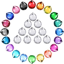 30 Pack Crystal Ball 20 Mm Prism Suncatcher Sun Catchers Hanging Crystals Prisms