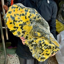26.34LB Magic pattern bumblebee ocean jasper quartz crystal specimen healing