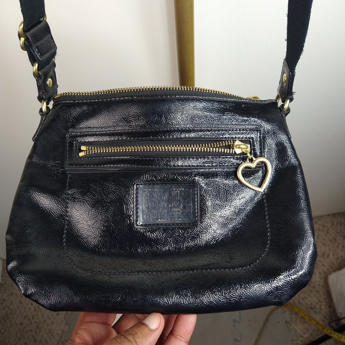 COACH Poppy バッグ ネイビー/ゴールド COACH Poppy バッグ ネイビー/ゴールド 2025年最新】コーチ