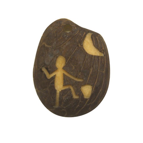 Hand-Carved Natural Tagua Nut Pendants Handetched in Ecuador Fair Trade - Picture 3 of 7