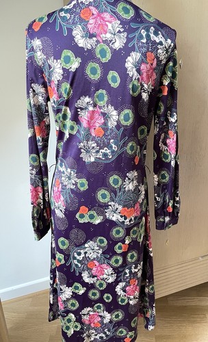 Vintage Dress Floral Bellino Fit Modern 10 12 - Picture 5 of 11