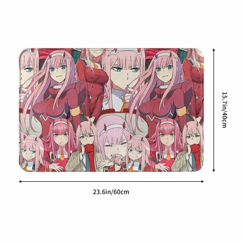 DARLING in the FRANXX Bathroom Mat Zero Two Tribute Pattern Doormat - Picture 5 of 7