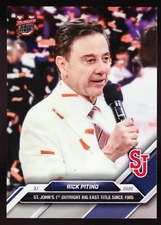 Rick Pitino St Johns 1st Big East Title in Queens 2024-25 Bowman U Now #77 Base
