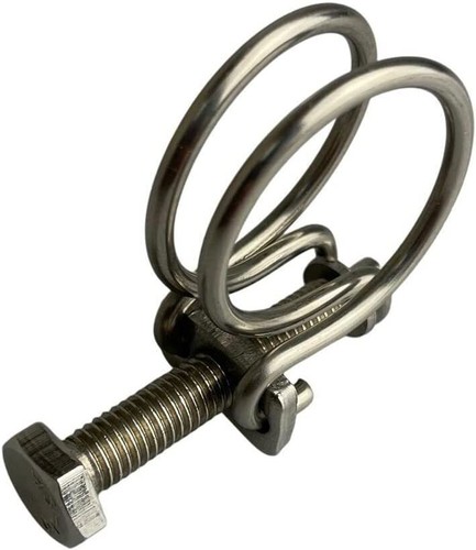 Double Wire Hose Clips - Stainless Steel, Pond Pipe Koi Fish Fitting Pump - Picture 21 of 60