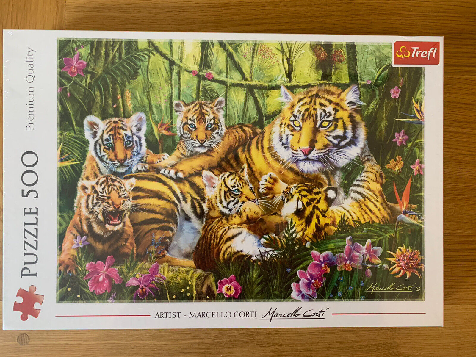 Tiger 'Ferocious Bengal Tiger' 3D Wood Jigsaw Puzzle