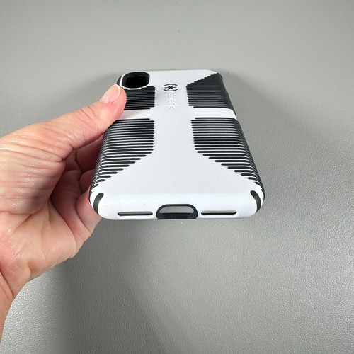Funda con agarre SPECK CandyShell para iPhone X: blanca y negra | agarre antideslizante | NUEVA - Imagen 7 de 14