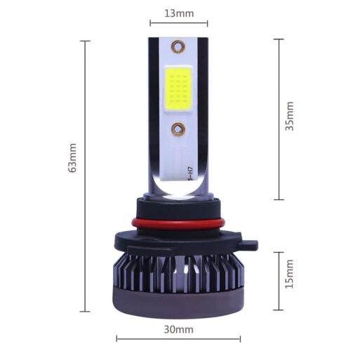 4x 9005 9006 Combo LED Headlight Kit High Low Beam Fog Bulbs 8000K Super Blue - Picture 4 of 12