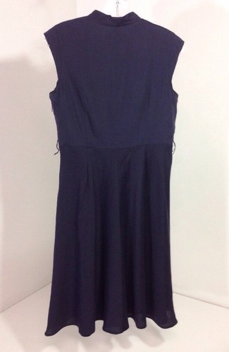 JONES NEW YORK WOMEN'S SLEEVELESS FIT & FLARE DRESS NAVY 8P NWT $149 - Picture 2 of 6