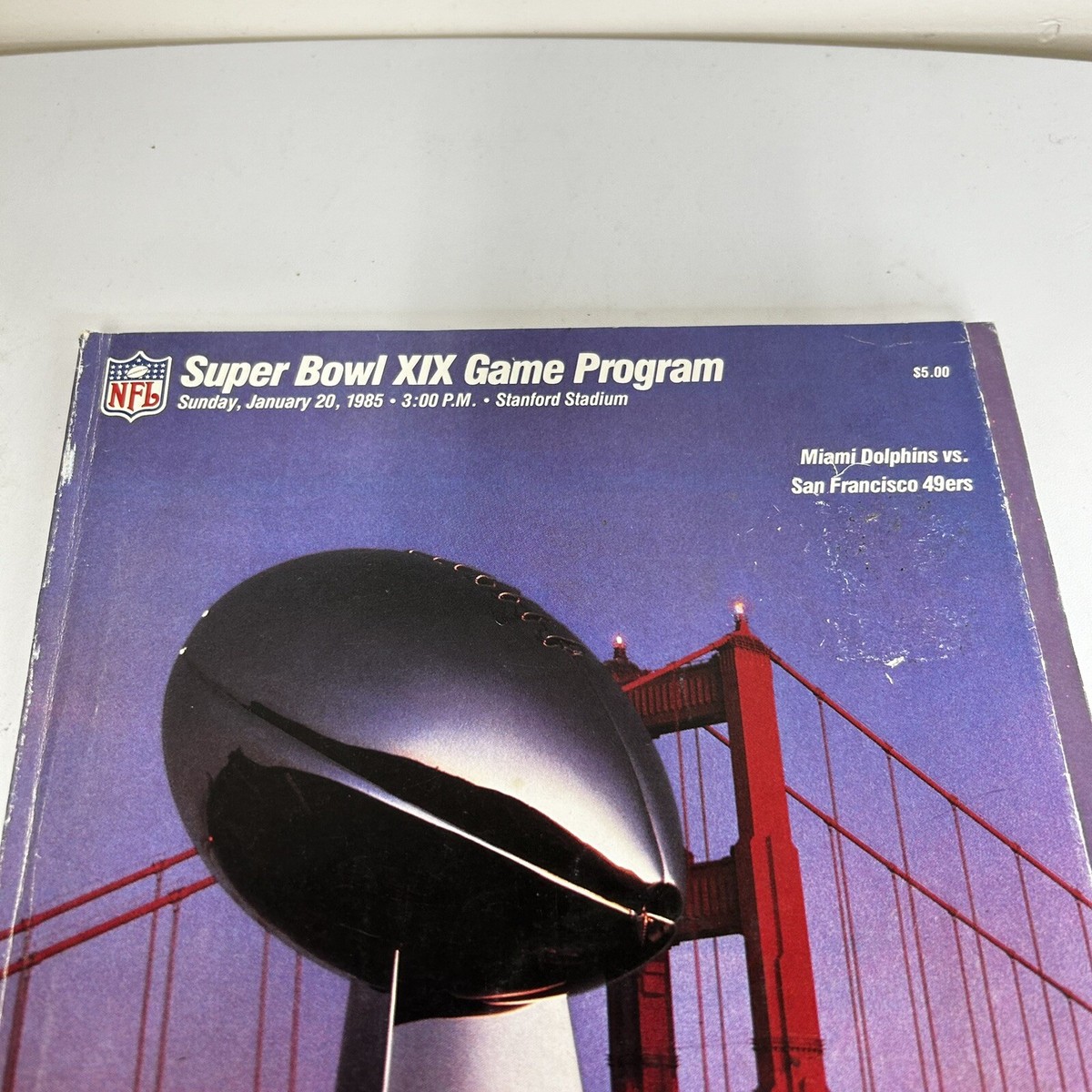 SUPER BOWL XIX GAME PROGRAM MIAMI DOLPHINS VS. SAN FRANCISCO 49ERS