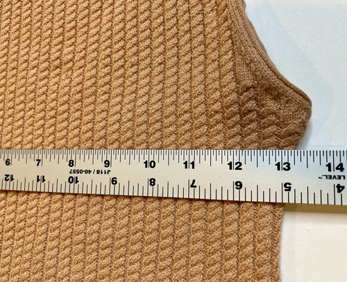Elie Tahari Women's Size SMALL Sleeveless Top Cable Knit Mock Neck Brown Tan NWT - Picture 7 of 21