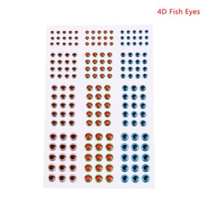 Detalles De 183pcs Fish Eye 039 3d 4d 5d Holographic Lure Fish Eyes Fly Tying Jigs Crgn