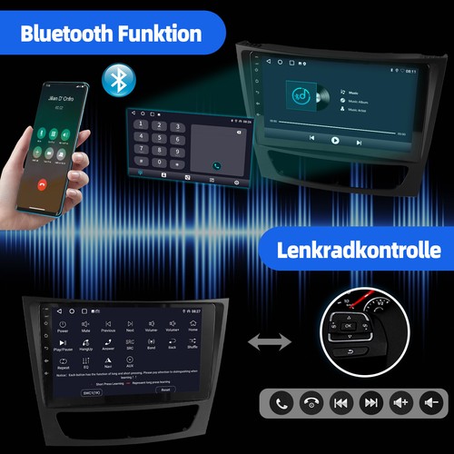 Android 13 Autoradio GPS Carplay MIK Kam Für Mercedes Benz CLS E-Class W211 W219 - Bild 9 von 14