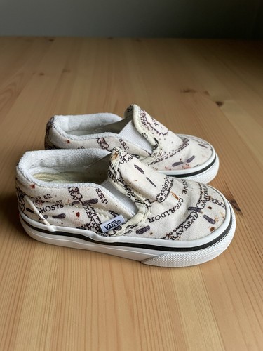 Vans Harry Potter Marauders Map Classic Slip On Shoes Sneakers Toddler Size 5.5 - 第 2/5 張圖片