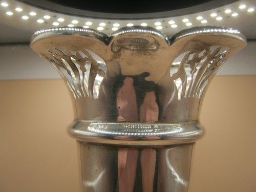 Birmingham 1903Large Sterling Silver Vase (poss Mappin & Webb) Unweighted 247gms - Picture 3 of 7