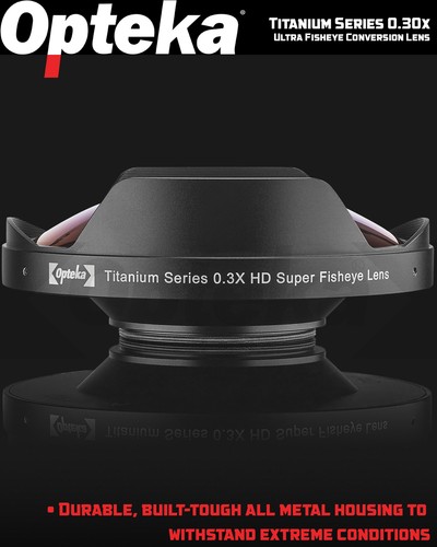 Opteka Titan Serie 0,3x HD Fischaugenobjektiv für 67 mm Videokamera Camcorder - Bild 9 von 11