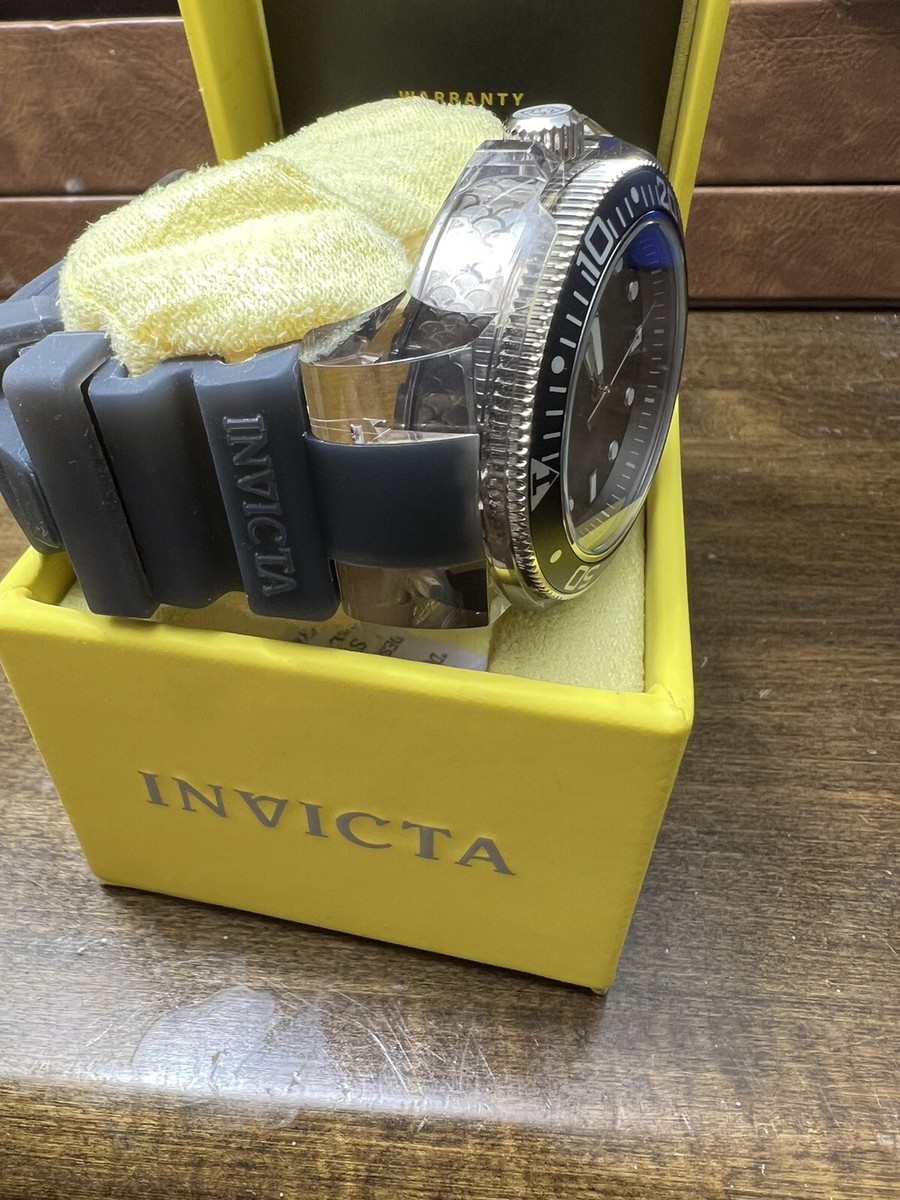 Invicta Men s Pro Diver 32334 51.50mm Quartz Silicone Grey Band Quartz Aluminum