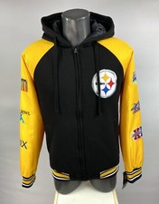 Steelers Jacket Pittsburgh 6 Time SUPER BOWL CHAMPIONSHIP Hooded S M L XL 2X