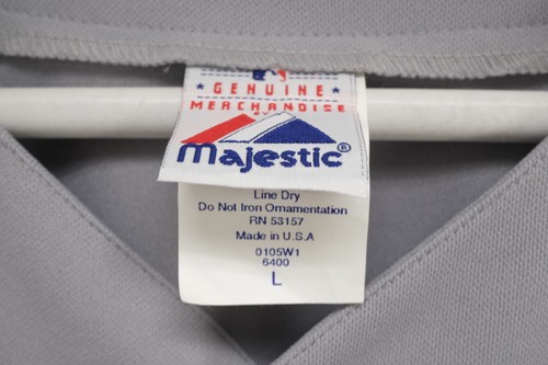 St. Louis Cardinals 2004 World Series Masjestic Jersey Size Large Grey No Number - Picture 5 of 10