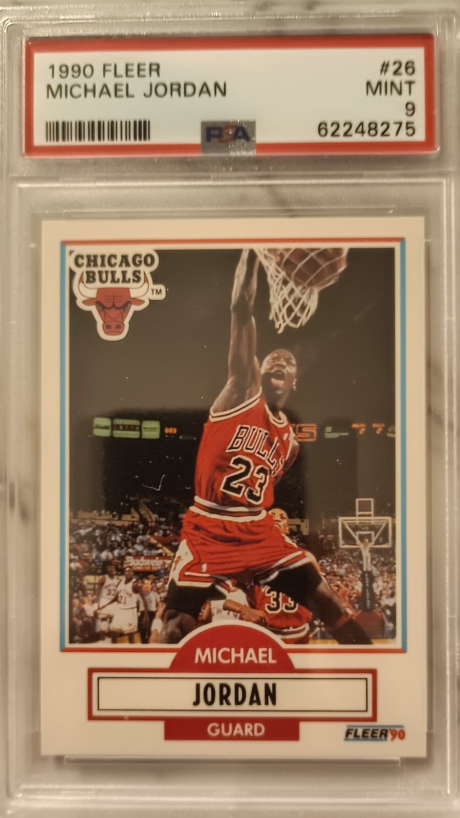 1990 Fleer Michael Jordan #26 PSA 9