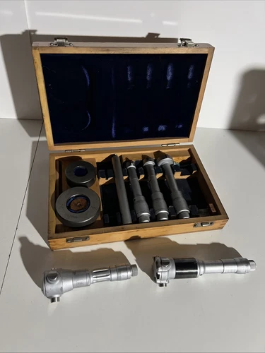 tri mics inside bore Spi 0.8-1 1-1.2 1.4-1.6 Tesa 1.6-2 Mitutoyo 2-2.4 Machinist