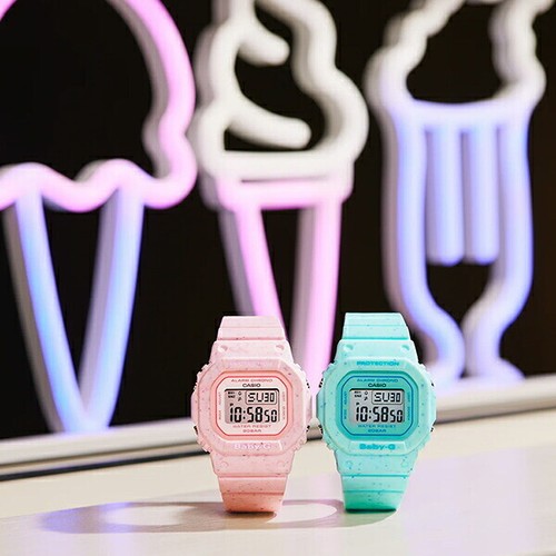 CASIO Watch Baby-G BGD-560CR-2JF, 4JF "Ice Cream" Ladies Green, Pink New - Picture 3 of 9