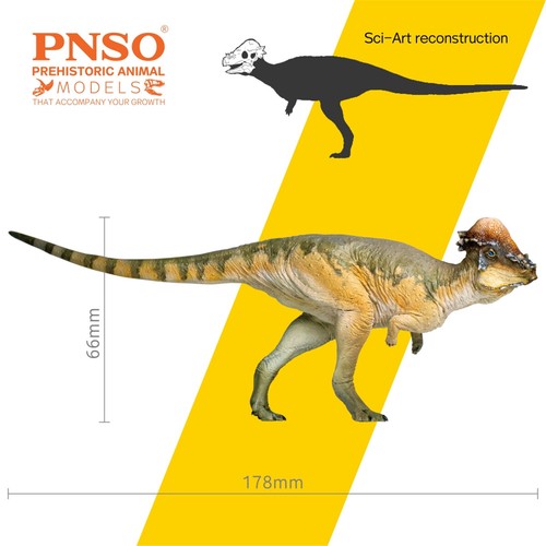 PNSO 46 Pachycephalosaurus Austin Model Prehistoric Dinosaur Animal Decor Gift - Afbeelding 1 van 8