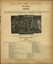 1917 PAPER AD Stiletto 8 PG Tool Cabinet Tools Set Kit Perfection Boy's