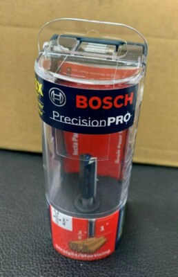 Case of 10 Bosch 85225MC 3/8 Inch Carbide Tipped Double Flute Straight Bit