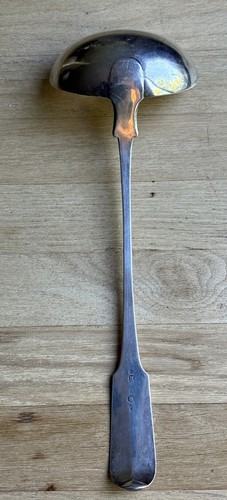 Antique 14” Indian Colonial Sterling Silver Soup Ladle Francis Dormieux - Picture 5 of 7
