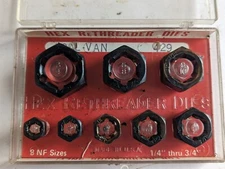CAL-VAN ~ No. 429 Hex ReThreader Dies 1/4" - 3/4"