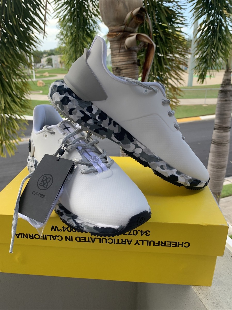 Sz 9 G/Fore Mens MG4+ Golf Shoes White Camo Spikeless Sz 9 G/Fore Mens MG4+ Golf Shoes White Camo Spikeless