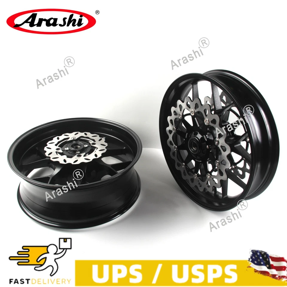 Rotores de freno de llanta trasera delantera para Honda CBR1000RR CBR 1000RR 2006 2007 B EE. UU. Foto 4 de 4